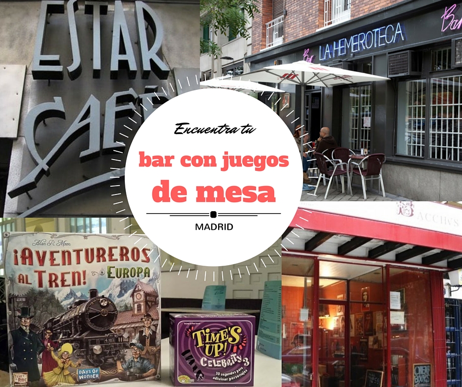 Encuentra tu bar con juegos de mesa Madrid | JugonesWeb